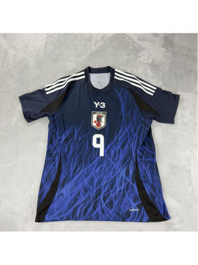 Adidas Japan X Y-3 2024 Authentic Home Blue Jersey Ayase Ueda Men Sz Large IU095